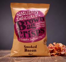 Brambůrky Brown Bag Crisps - uzená slanina 40 g