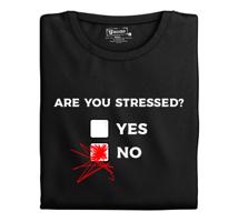 Pánské tričko s potiskem ”Are you stressed”?
