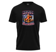 Pánské tričko s potiskem "The best seat in hockey is at home"