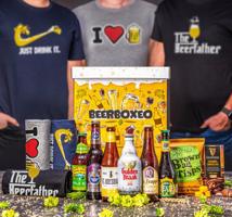 Beerboxeo dárkové balení - Plné pivních speciálů PREMIUM s pivním Tričkem