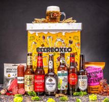 Beerboxeo dárkové balení - Plné prémiových ležáků a masa
