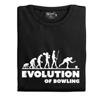 Dámské tričko s potiskem "Evolution of Bowling"