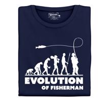 Dámské tričko s potiskem "Evolution of Fisherman"