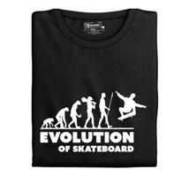 Dámské tričko s potiskem "Evolution of Skateboard"