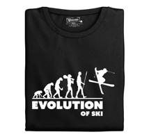 Dámské tričko s potiskem "Evolution of Ski"