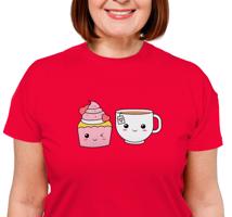 Manboxeo Dámské tričko “Kamarádi cupcake a čaj”