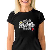 Manboxeo Dámské tričko s potiskem “Nejlepší babička na světě”