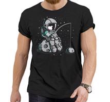 Manboxeo Pánské tričko s potiskem “Astronaut na rybách”