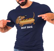 Manboxeo Pánské tričko s potiskem “Hot Dog”