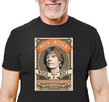 Manboxeo Pánské tričko s potiskem “Mick Jagger”