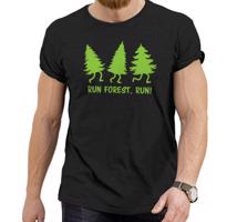 Manboxeo Pánské tričko s potiskem “Run, forest, run”