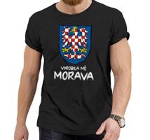 Manboxeo Pánské tričko s potiskem “Vyrobila mě Morava”