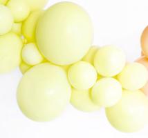 Nafukovací pastelové balónky z latexu - žluté 50 ks