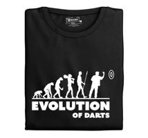 Pánské tričko s potiskem "Evolution of Darts"