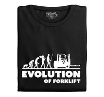 Pánské tričko s potiskem "Evolution of Forklift"