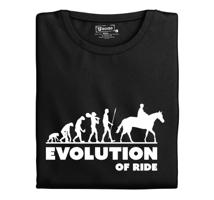 Pánské tričko s potiskem "Evolution of Horse Rider"