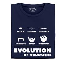 Pánské tričko s potiskem "Evolution of Moustache II"