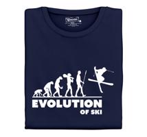 Pánské tričko s potiskem "Evolution of Ski"