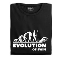 Pánské tričko s potiskem "Evolution of Swim"