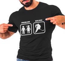 Pánské tričko s potiskem "Problem solved"