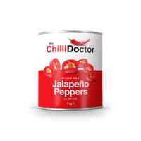 The Chilli Doctor Krájené červené Jalapeño papričky v nálevu 3 kg - Indie