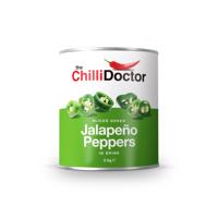 The Chilli Doctor Krájené zelené Jalapeño papričky v nálevu 3 kg