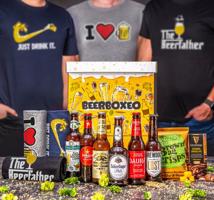 Beerboxeo dárkové balení - Plné prémiových ležáků s pivním Tričkem