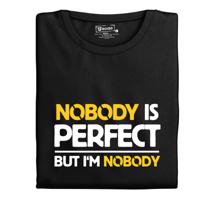 Dámská tričko s potiskem “Nobody is perfect”