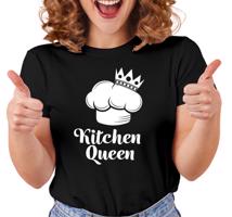 Dámské tričko s potiskem "Kitchen Queen"