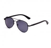 Dřevěné sluneční brýle Aviator – černé, eben