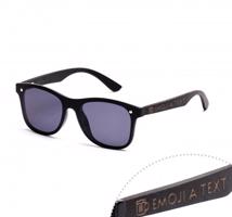 Dřevěné sluneční brýle Luxury černé, eben - s gravírováním