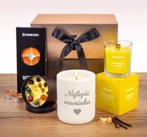 Giftboxeo pro maminku plné svíček - vanilka + gravírování