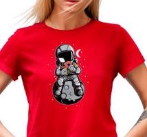 Manboxeo Dámské tričko “Astronaut s koblihou”