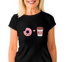 Manboxeo Dámské tričko “Kamarádi kobliha a kafe”