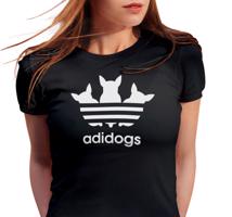 Manboxeo Dámské tričko s potiskem “Adidogs”