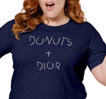 Manboxeo Dámské tričko s potiskem “Donuts + Dior”