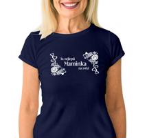 Manboxeo Dámské tričko s potiskem “Nejlepší máma na světě”