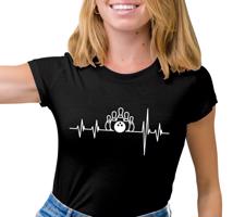 Manboxeo Dámské tričko s potiskem "Srdeční tep Bowling"