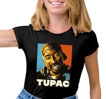 Manboxeo Dámské tričko s potiskem “Tupac”