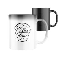 Manboxeo Magický keramický hrnek s potiskem Coffee time 325 ml