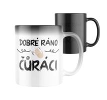 Manboxeo Magický keramický hrnek s potiskem Dobré ráno, čůráci 325 ml