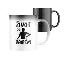 Manboxeo Magický keramický hrnek s potiskem Život za barem 325 ml