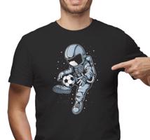 Manboxeo Pánské tričko s potiskem “Astronaut fotbalista”