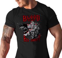 Manboxeo Pánské tričko s potiskem “Blood is just red sweat”