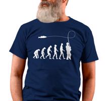 Manboxeo Pánské tričko s potiskem “Evoluce rybáře”
