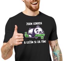 Manboxeo Pánské tričko s potiskem “Jsem lenoch”