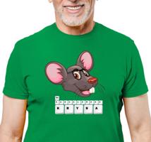 Manboxeo Pánské tričko s potiskem “Kancelářská krysa”