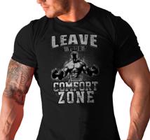 Manboxeo Pánské tričko s potiskem “Leave Comfort Zone”