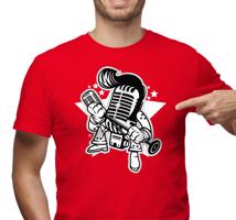 Manboxeo Pánské tričko s potiskem “Mikrofon Elvis”