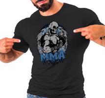 Manboxeo Pánské tričko s potiskem “MMA, svalnatý lebkoun”